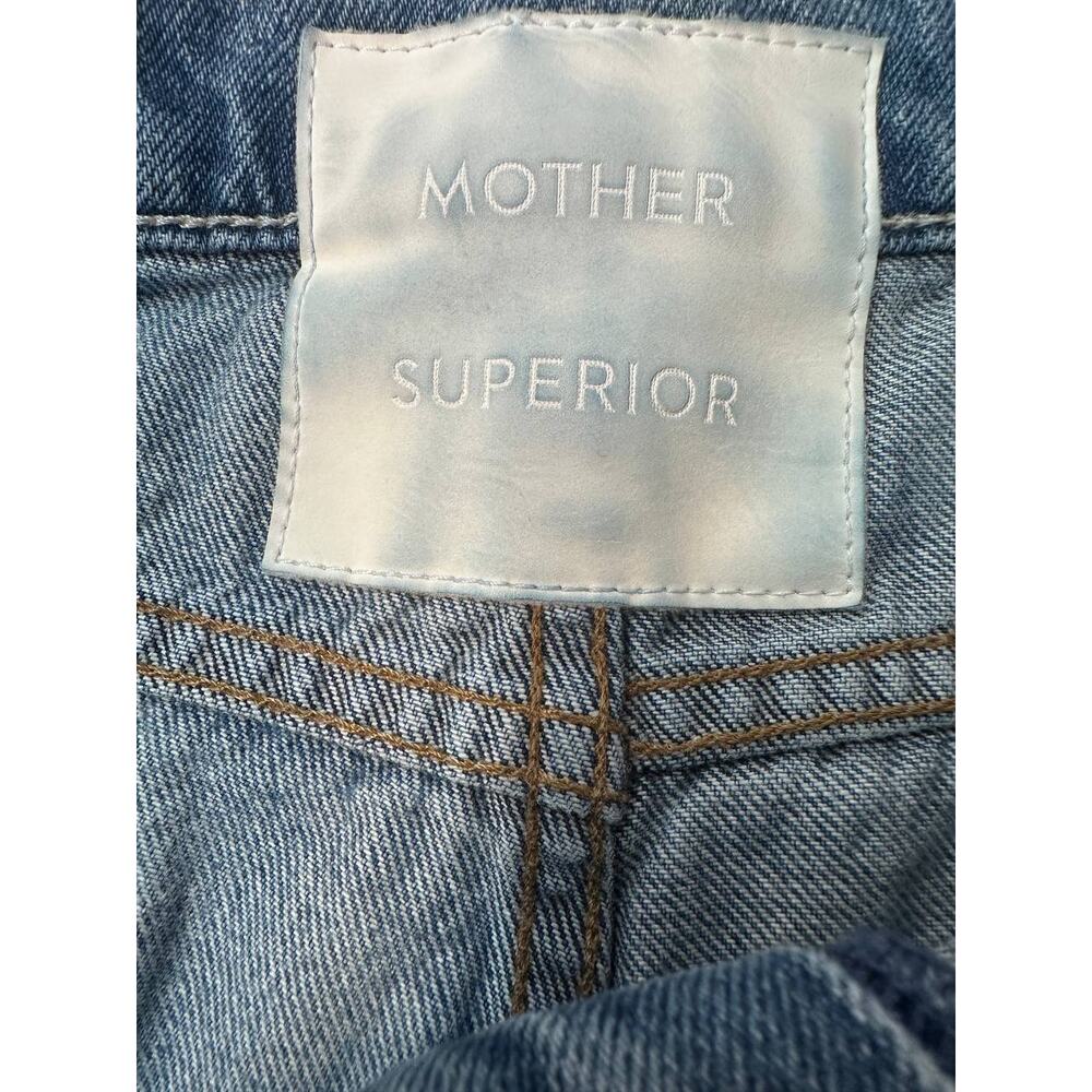 MOTHER Lil Reifler Straight Leg Jeans 33 Early Blue Medium Wash Denim 28.5 - Picture 5 of 16
